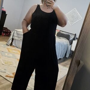 Torrid Sleeveless Wide-Leg Jumpsuit with Pockets